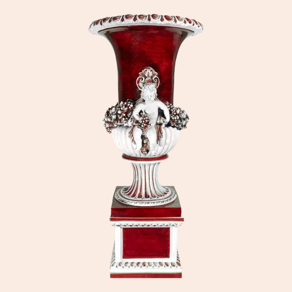 NAPOLEONIC EMPIRE-STYLE VASE cm.182h.